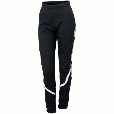 Kvinners bukser Sportful Apex Lady WS Training Pant svart-hvit